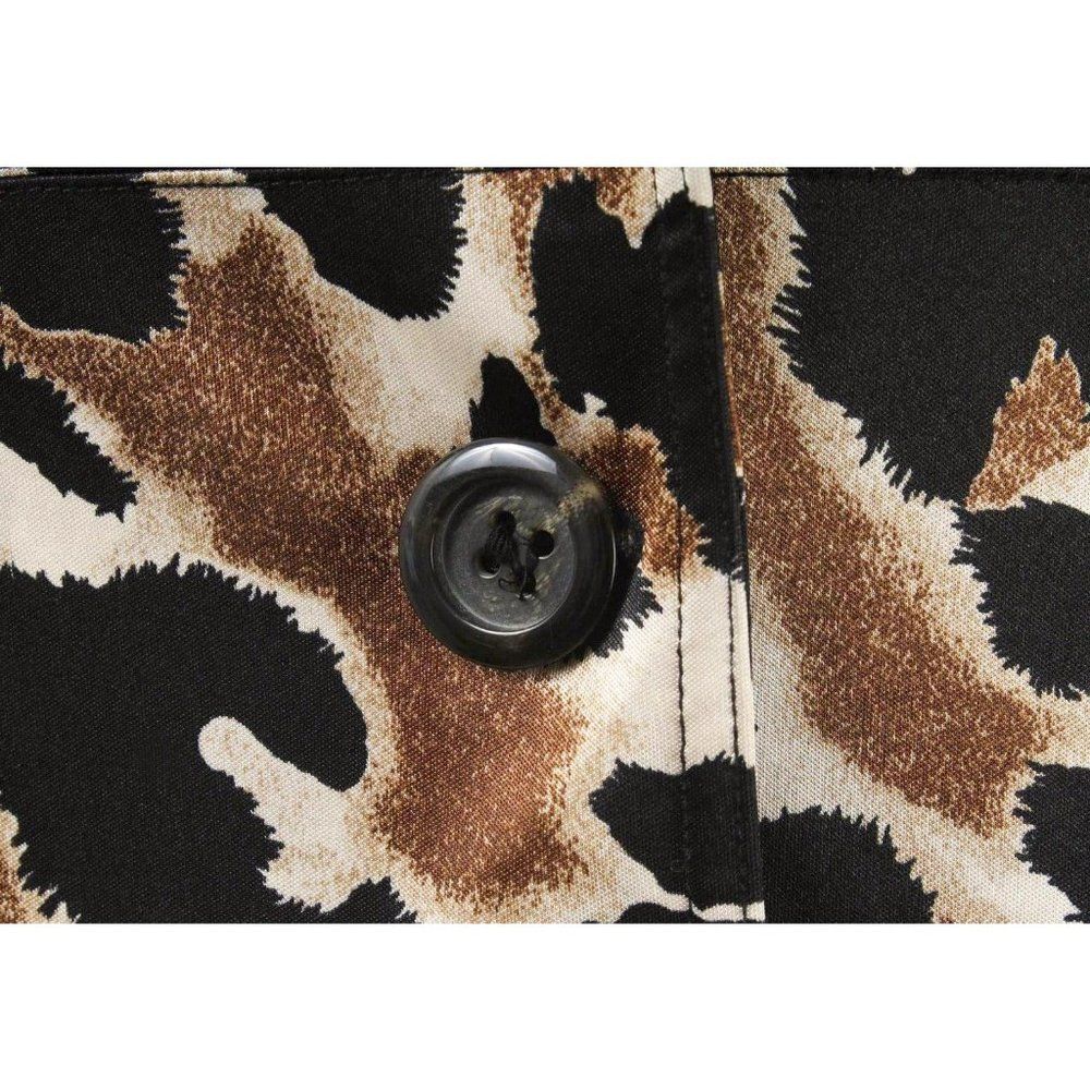 Peck & Peck Collection Leopard Print Satin 3 Butt… - image 4